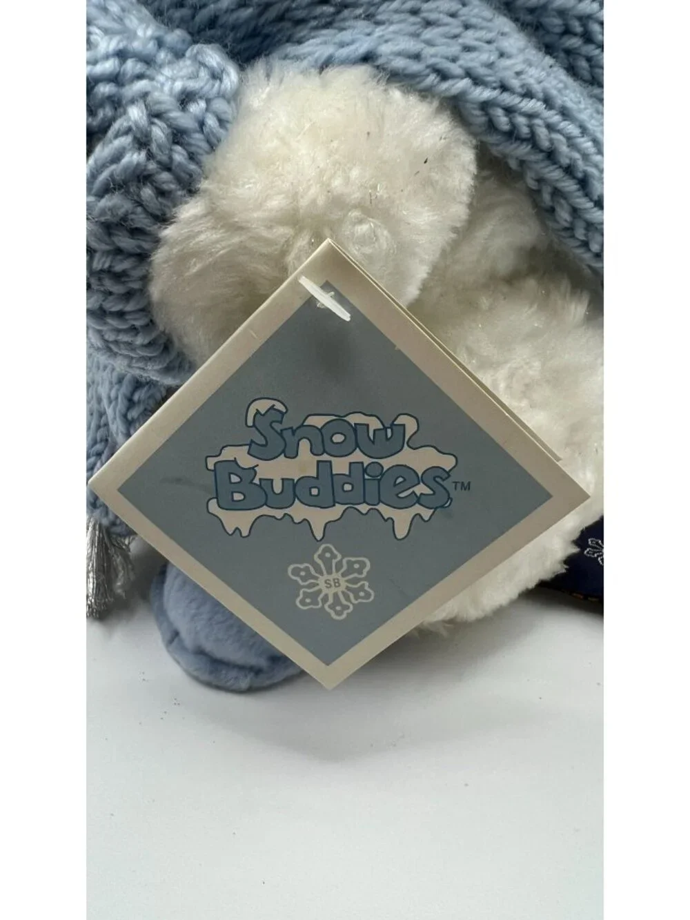 Snow Buddies Plush Snowman With Blue Knit Scarf & Hat 8